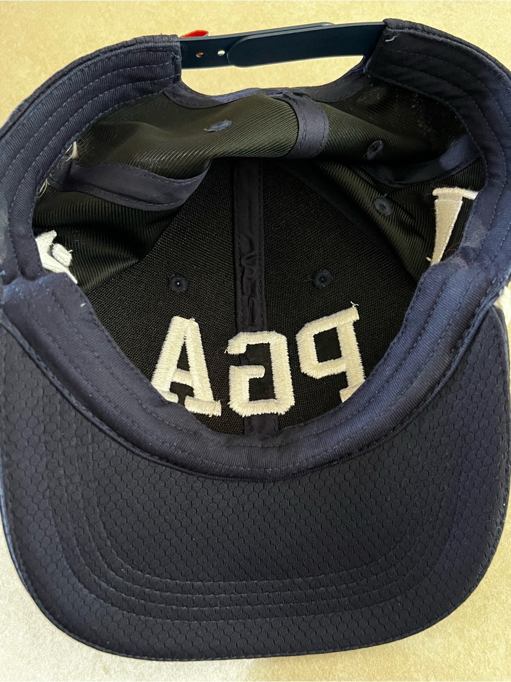 Navy and White Rope Baseball Cap - Picture 4 of 4